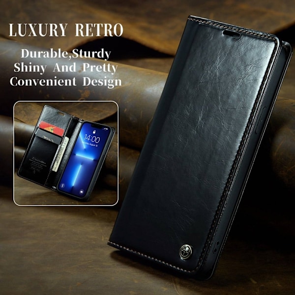 CaseMe iPhone 13 Pro Smooth Suojakotelo - Musta Black