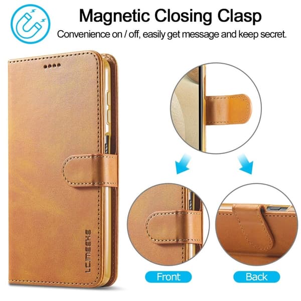 LC.Imeeke Samsung Galaxy M32 Flippetui - Brun Brown