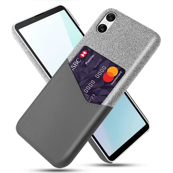 Bofink Sony Xperia 10 VI kortdeksel - Grå Silver grey
