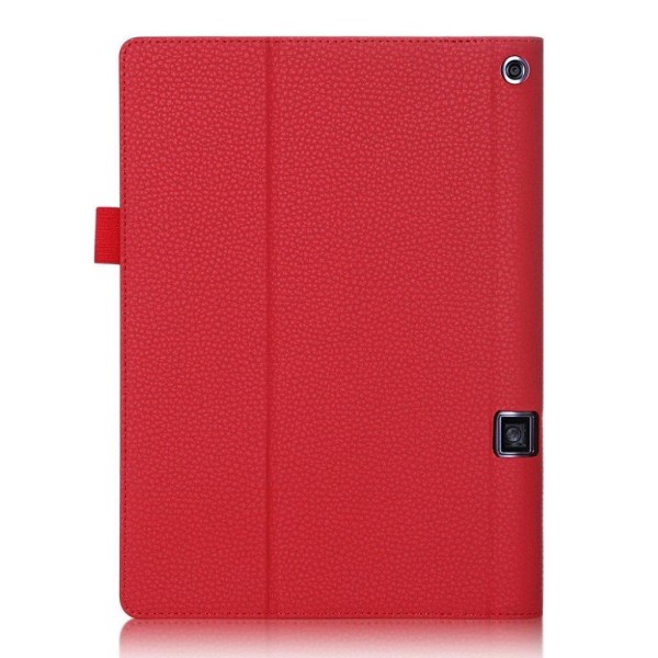 Lenovo Yoga Tab 3 Pro Litsi Pintainen Nahkakotelo - Punainen Red