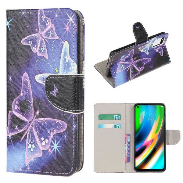 Wonderland Motorola Moto G9 Plus fodral -Lila Lila