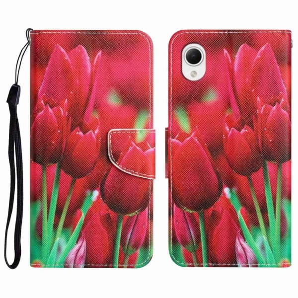 Wonderland Samsung Galaxy A23e Flip Etui - Tulip Red