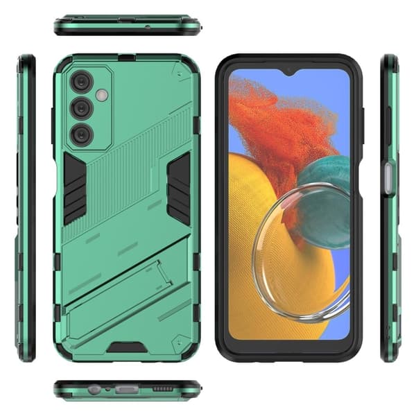 Stöttåligt Samsung Galaxy M14 hybridskal - Grön Grön