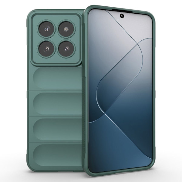 Mjukt greppformat skal för Xiaomi 14 Pro - Grön Grön