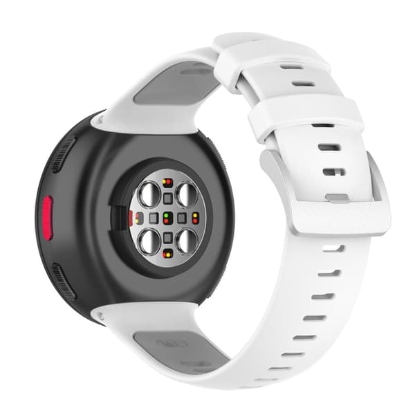 Polar Vantage V2 tofarvet silikone urrem - Hvid / Grå White