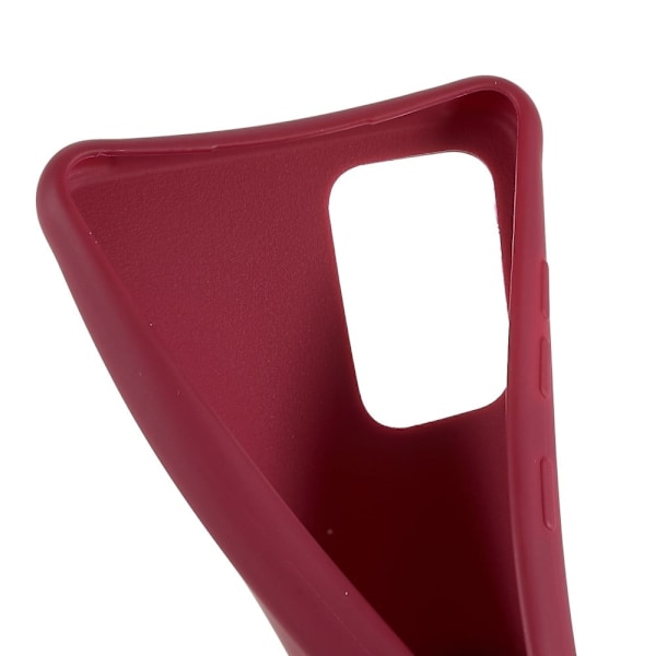 Ohut TPU-kotelo, jossa on mattapinta ja säädettävä hihna Samsung Galaxy A73 - Punainen Red