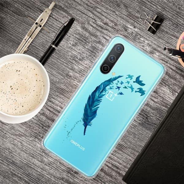 Deco OnePlus Nord CE 5G deksel - Blå Fjær Blue