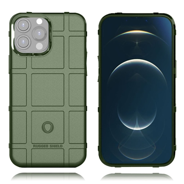 Rugged Shield Etui iPhone 13 Pro Max - Grønn Green