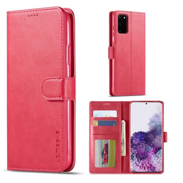 LC.Imeeke läder Samsung Galaxy S20 fodral - Röd Röd
