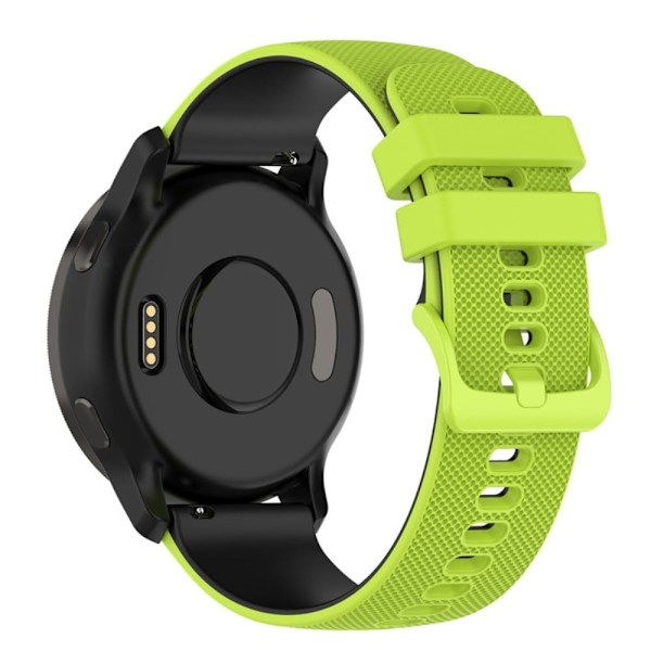Huawei Watch GT Runner / Watch Buds / Watch 3 Pro dobbeltfarvet silikoneurrem - Lime / Sort Green