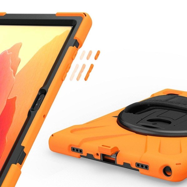 Samsung Galaxy Tab A7 10.4 (2020) 360 asteen silikonikotelo - Oranssi Orange