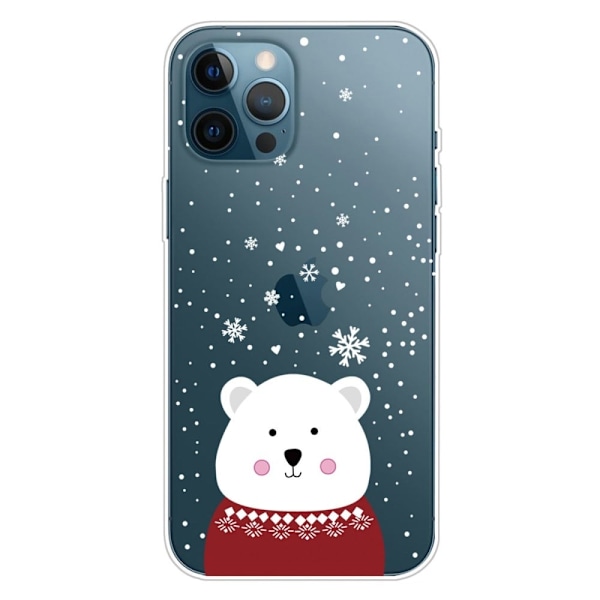 Joulu iPhone 14 Pro tapauksessa - Pullea Karhu White