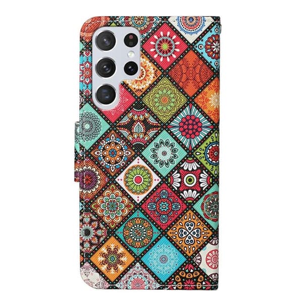 Wonderland Samsung Galaxy S23 Ultra Flippetui - Ethnic Style Multicolor