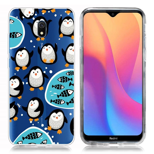 Deco Xiaomi Redmi 8A kotelot - Pingviini Black
