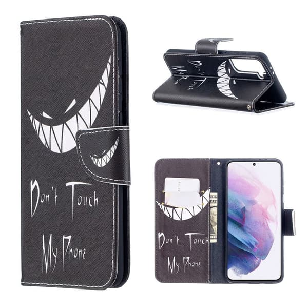 Wonderland Samsung Galaxy S21 Plus flip etui - Teeth Black