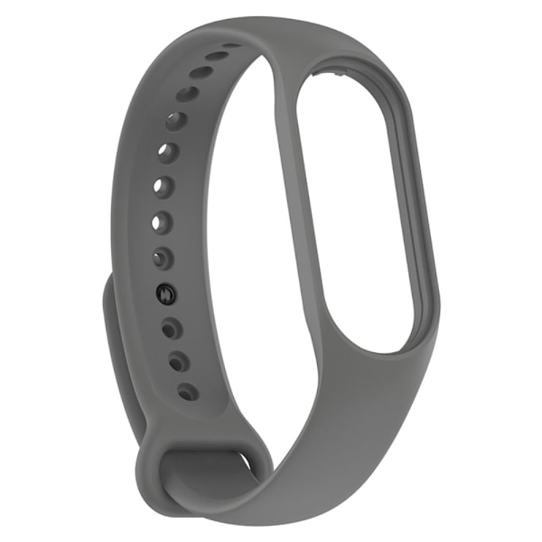 Xiaomi Mi Band 7 / 6 / 5 enkelt klockarmband - Mörkgrå Silvergrå