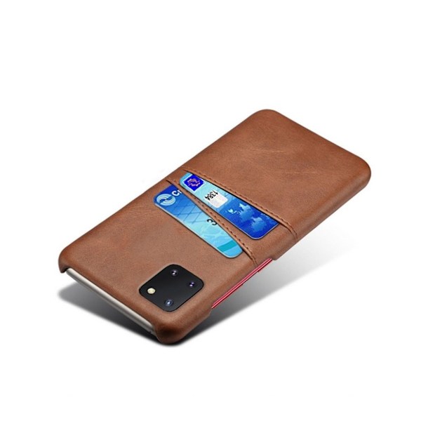 Dual Card kuoret - Samsung Galaxy Note 10 Lite - Ruskea Brown