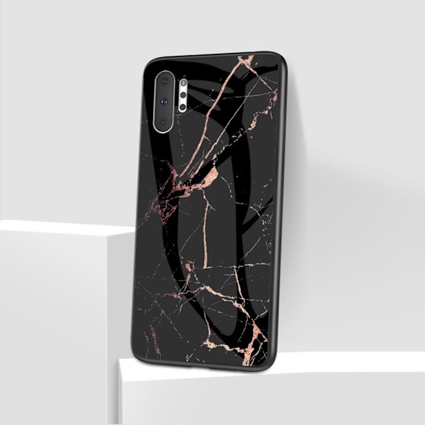 Fantasy Marble Samsung Galaxy Note 10 Plus cover - Sort / Guld Black
