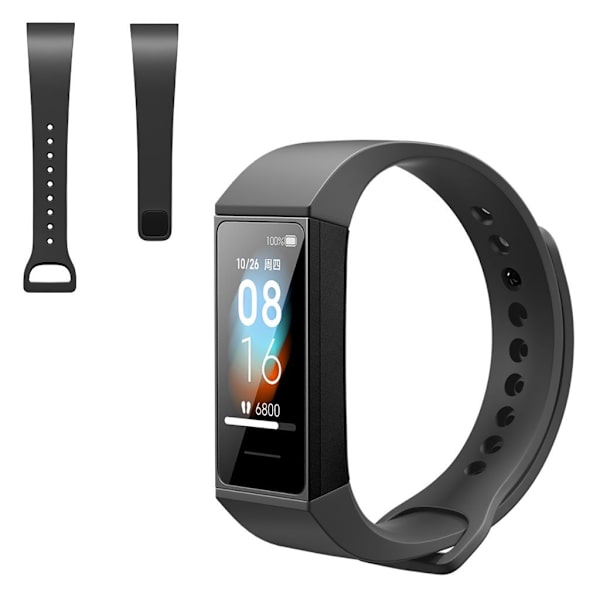 Xiaomi Redmi Watch holdbar silikone-urrem - Sort Black