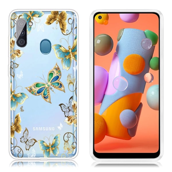 Deco Samsung Galaxy A11 kuoret - Perhonen Multicolor
