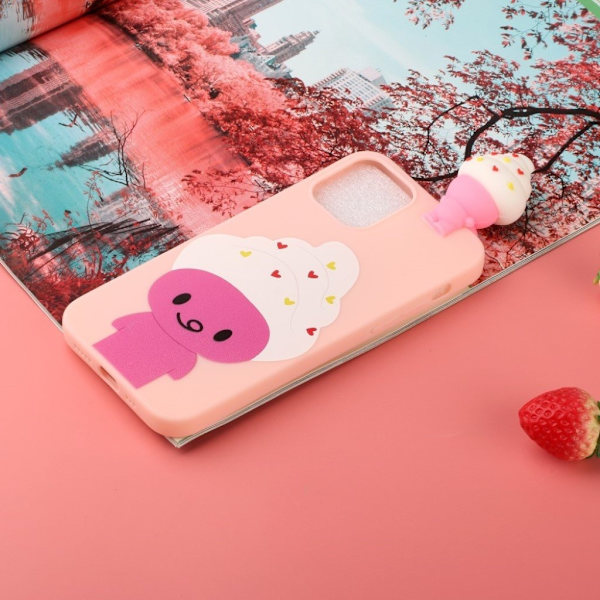 Cute 3D iPhone 12 Pro Max skal - Rosa Rosa
