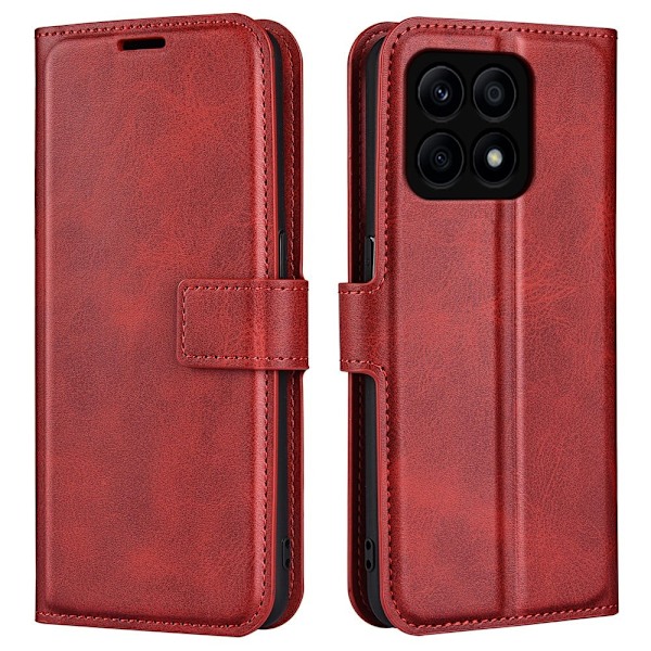 Læderetui med Pung til Honor X8a - Rød Red