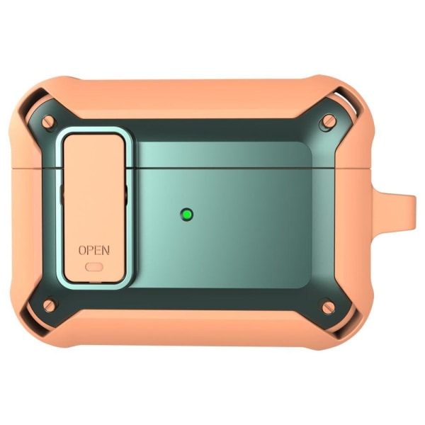 AirPods Pro snap-on cover design TPU-etui - Grøn / Orange Green