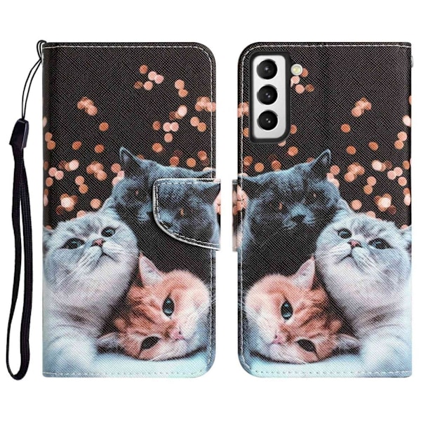 Wonderland Samsung Galaxy S22 flip etui - Kat Multicolor