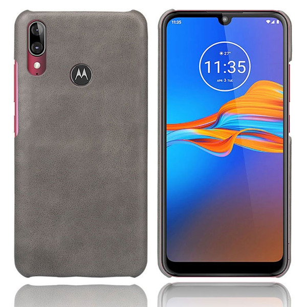 Prestige Motorola Moto E6 Plus etui - Grå Silver grey