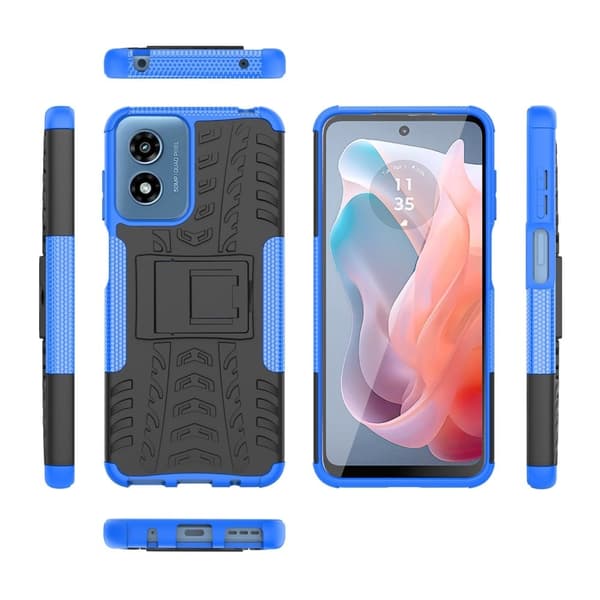 Offroad Motorola Moto G Play (2024) skal - Blå Blå