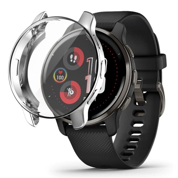 Garmin Venu 2 Plus galvanisert deksel - Sølv Silver grey