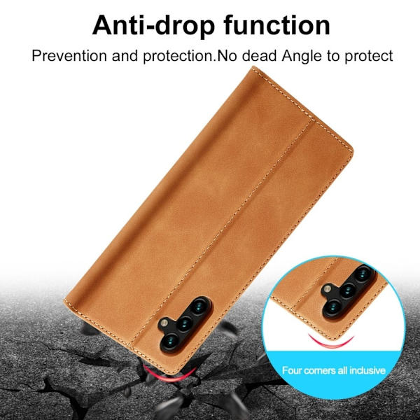 LC.Imeeke Samsung Galaxy A13 5G Flippetui - Brun Brown