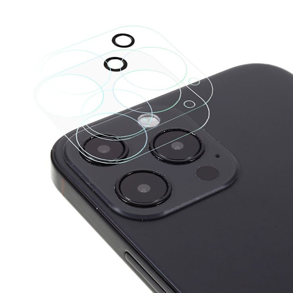 2Pcs iPhone 13 Pro kameralinsskydd i härdat glas Transparent