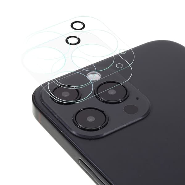 2Pcs iPhone 13 Pro karkaistua lasia kameran linssin suojus Transparent