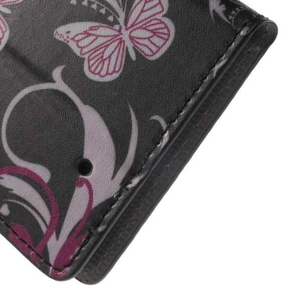Mobergmicrosoft Lumia 950 Lær Etui - Sommerfugl Blomster Multicolor