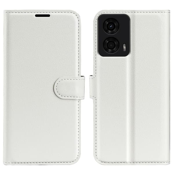 Klassisk Motorola Moto G24 flip etui - Hvid White