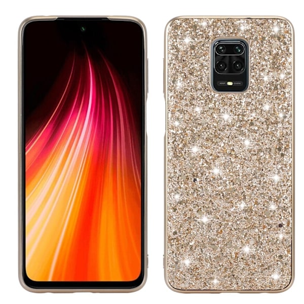 Glitter Xiaomi Redmi Note 9 Pro Max / Xiaomi Redmi Note 9 Pro / Xiaomi Redmi Note 9S skal - Guld Guld