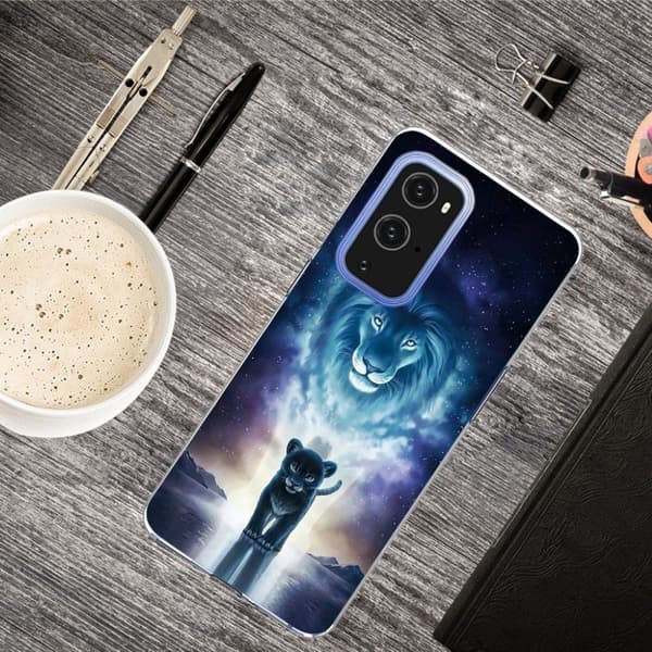 Deco OnePlus 9 Pro kotelot - Kissa Ja Leijona Blue
