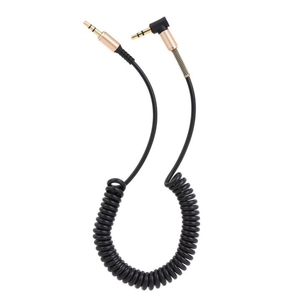 1.7m audio extender 3.5mm AUX male to make cable - Black Svart