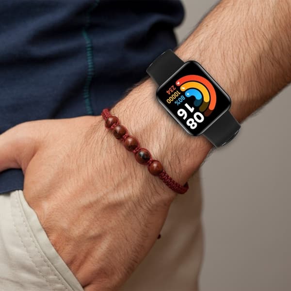 Xiaomi Redmi Watch 2 dobbeltfarvet silikoneurrem - Sort / Grå Black