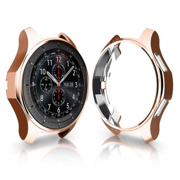 Samsung Gear S3 Frontier / Classic / Galaxy Watch (46mm) elektropläterat fodral - Roséguld Rosa