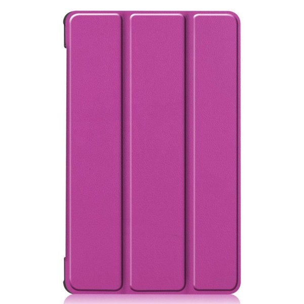 Tri-fold läderfodral för Lenovo Tab M8 (3:e generationen) - Lila Lila