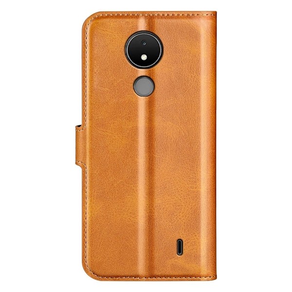 Lompakko Nahkakotelo For Nokia C21 - Keltainen Yellow