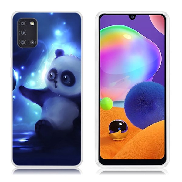 Deco Samsung Galaxy A31 kuoret - Panda Blue