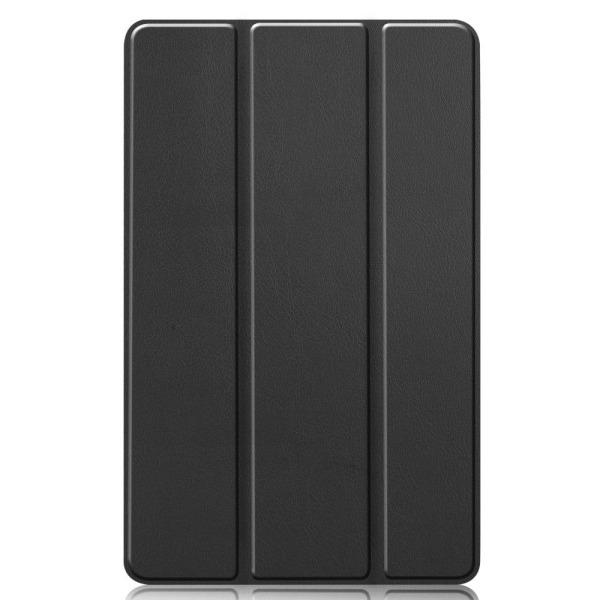 Tri-fold læder stativ taske til Samsung Galaxy Tab S6 Lite - Sort Black