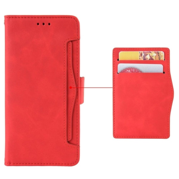 Modernt Google Pixel 7 fodral med plånbok - Röd Röd