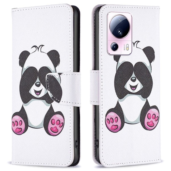 Wonderland Xiaomi 13 Lite / Civi 2 Läppäkotelo - Panda White