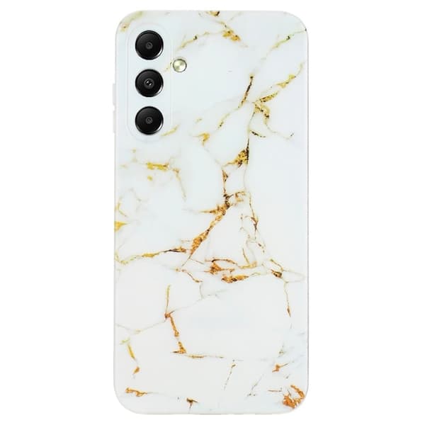 Marmormotiv Samsung Galaxy S23 FE skal - Vit Vit