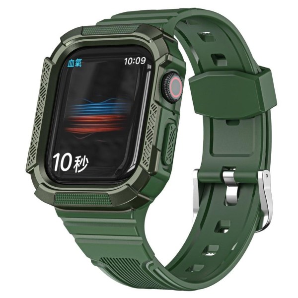 Apple Watch 40mm bi-color cover with watch strap - Grass Green / Grön
