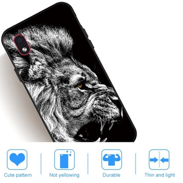 Imagine Samsung Galaxy A01 Core etui - løve Silver grey